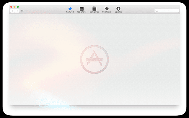 App Store ריק עם macOS Sierra, כיצד לתקן