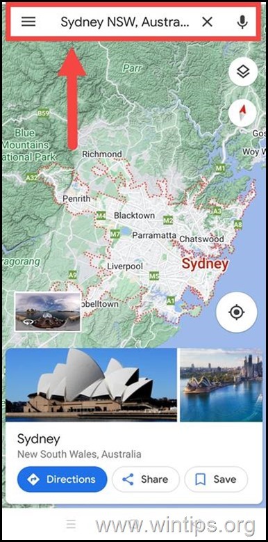 Ako umiestniť špendlík na Mapy Google v mobile