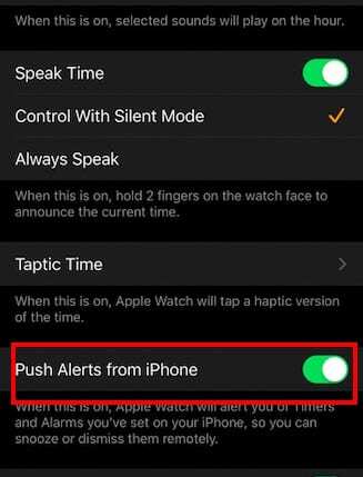 Alarm Apple Watch nefunguje s opravou iOS 13