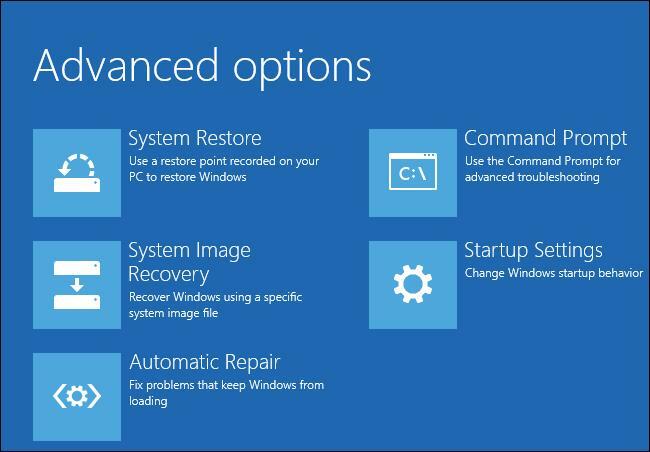 seleccione la opción Reparación automática