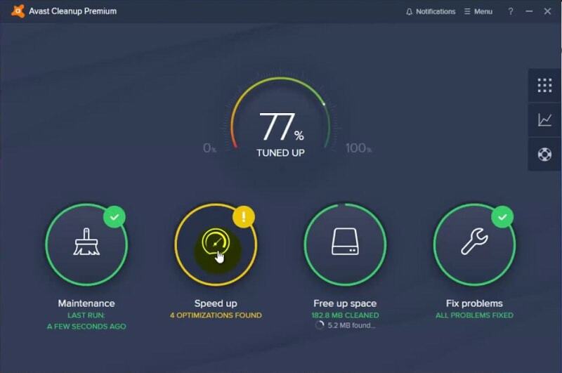 برنامج Avast Cleanup