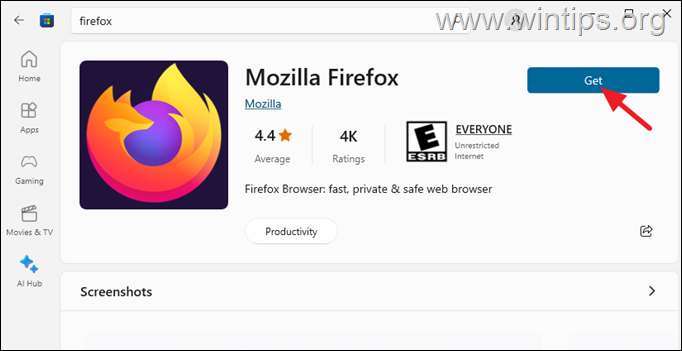 scarica - installa firefox 