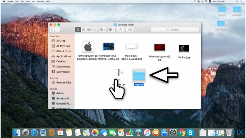 descomprimir varios archivos en Mac