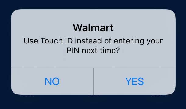 touch id nebo face id pro walmart pay