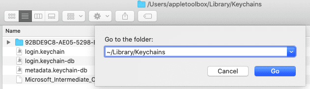 Távolítsa el a sérült iCloud kulcstartót a macOS Catalina rendszerből