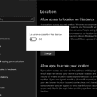Windows 10: Wyłącz usługi lokalizacyjne