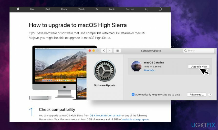 Frissítse Mac számítógépét 10.13-as verzióra