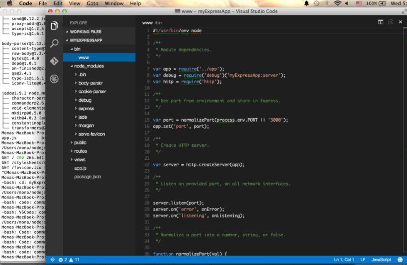 Visual Studio Code pre mac