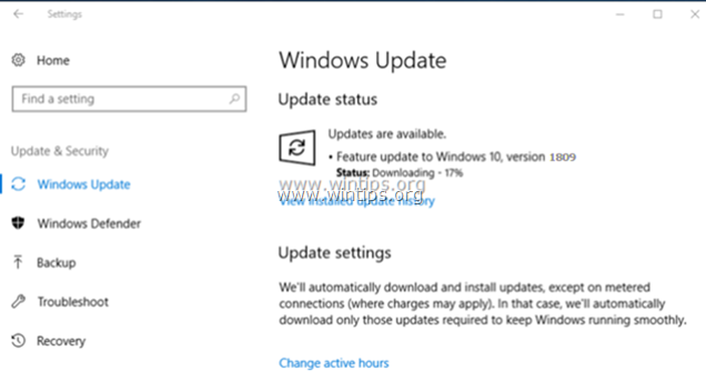 Windows 10 Update 1809 ei asennu 