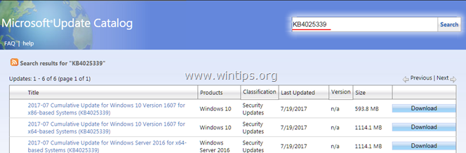 แก้ไข windows การติดตั้งการอัพเดทล้มเหลว