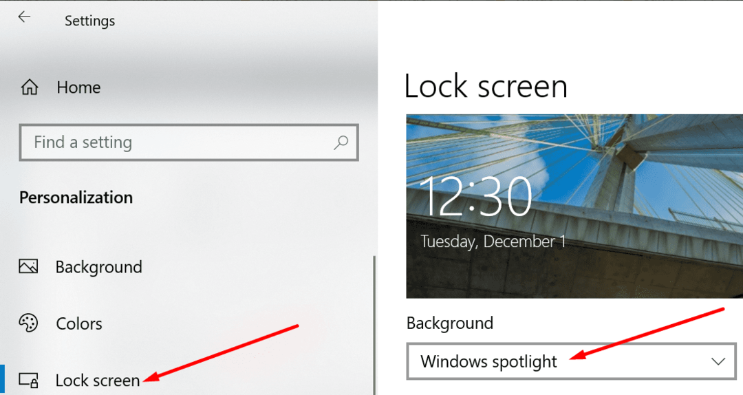 activați-windows-spotlight-lock-screen