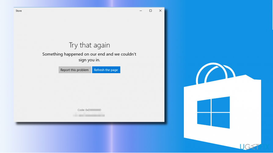 Windows Store-Fehler 0xD000000D