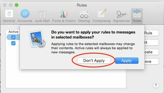 Как настроить автоматический ответ по электронной почте для почтового приложения OS X