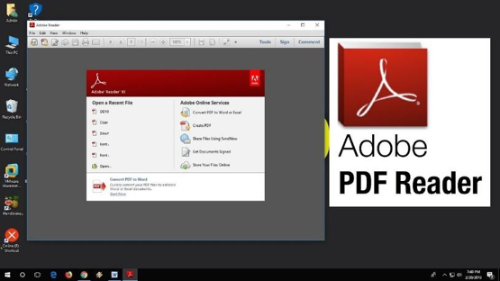 อ่านแอปพลิเคชันเช่น Adobe Reader