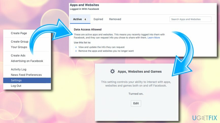 Facebook-meldingen probeer desktopversie