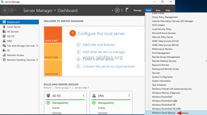 backup server Windows