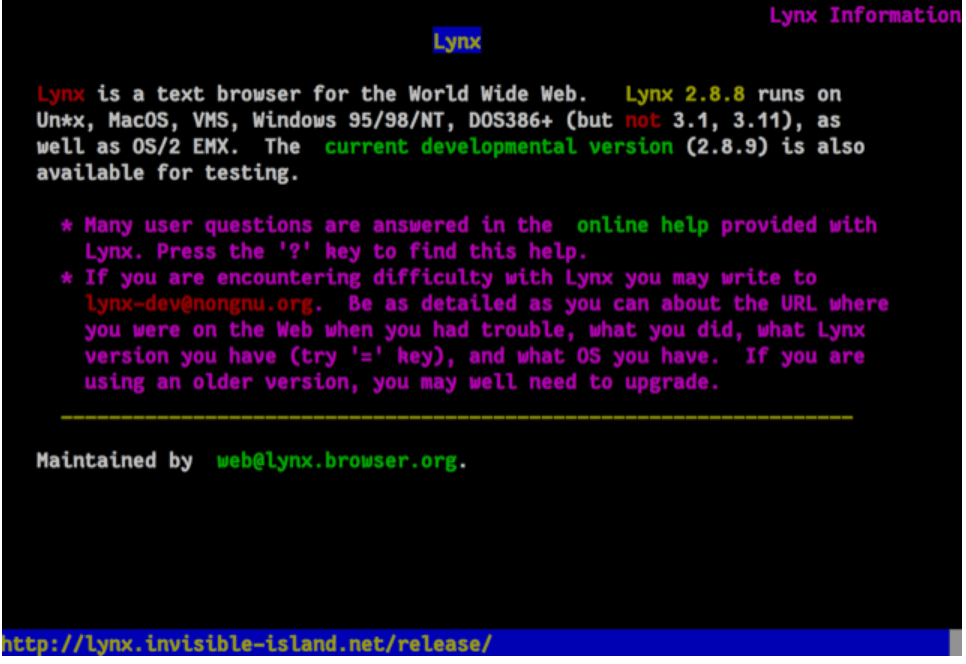 Lynx - Browser ușor Windows