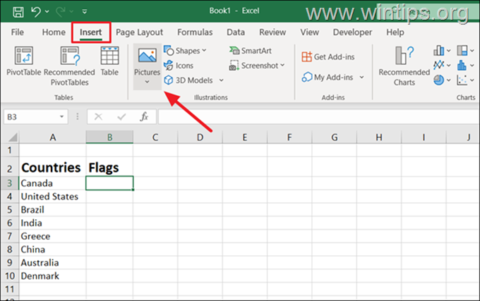 Cum să inserați PicturesImagini în Excel.