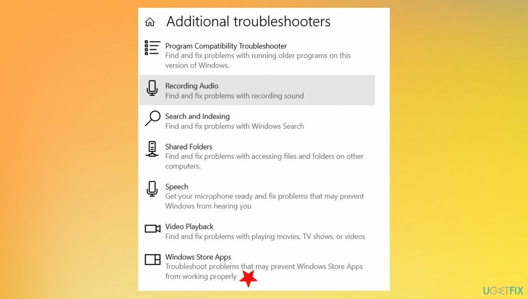 Windows 스토어 앱 재설정
