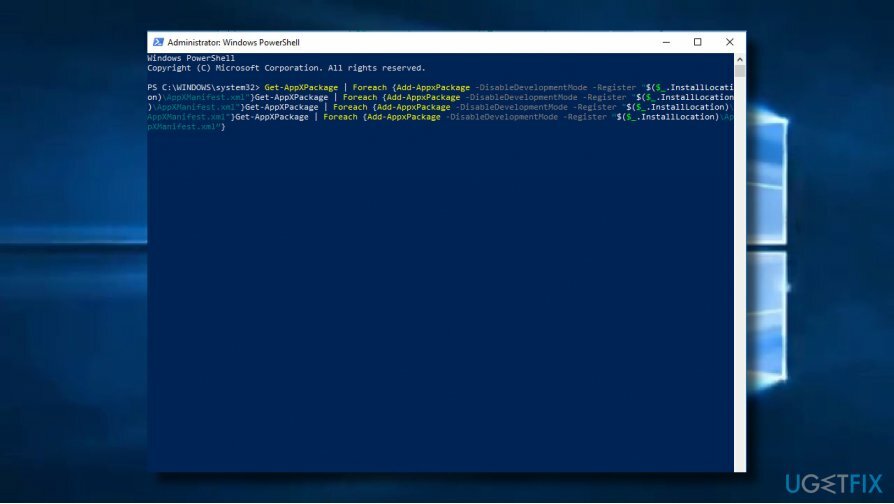 เรียกใช้ Windows PowerShell scrip