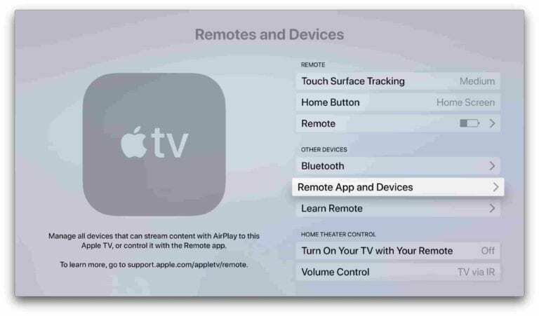 ลบสปีกเกอร์โฟน Apple TV 5