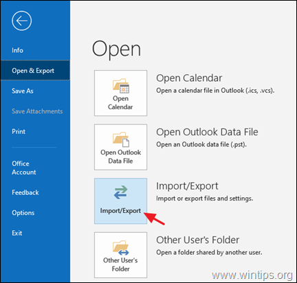 Outlook 이메일을 내보내는 방법