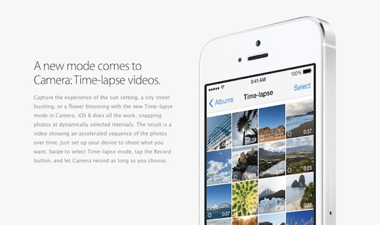 iOS 8 Time Lapse