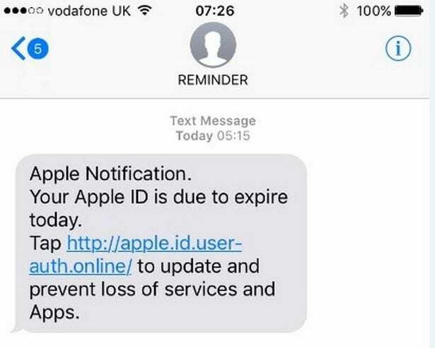 Мошенничество, связанное с Apple - текстовые сообщения