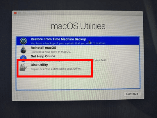 macOS-Festplatten-Dienstprogramm