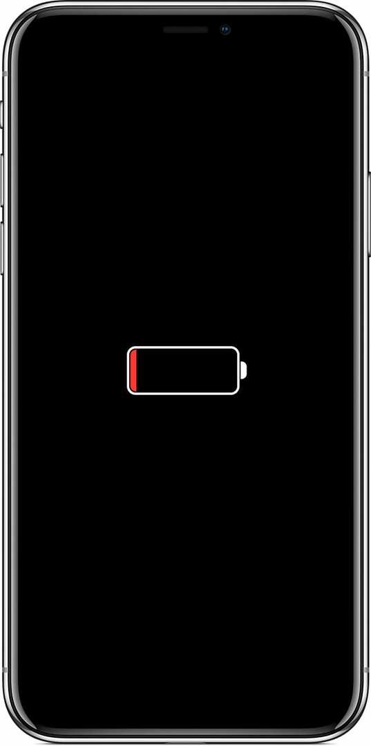 iPhone vähese energiatarbega ekraaniga.