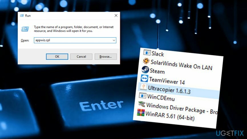 Dezinstalați UltracopierSupercopier pentru a remedia funcția Copiere și Lipire care nu răspunde pe Windows