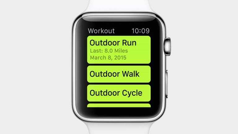 Entrenamiento de Apple Watch