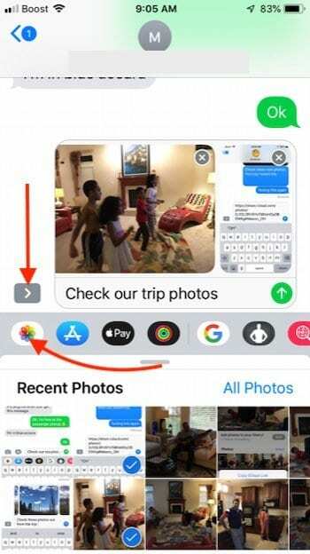 Отправка фотографий и удаление ссылки на фотографию в iCloud