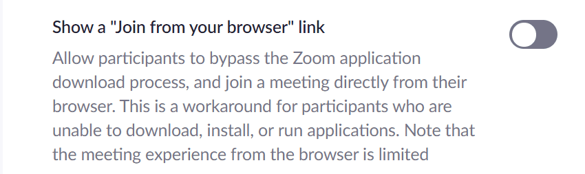 zoom junte-se a partir do link do seu navegador