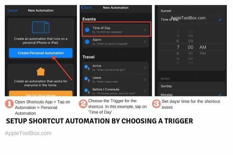 Cómo crear una automatización de atajos en iOS 13