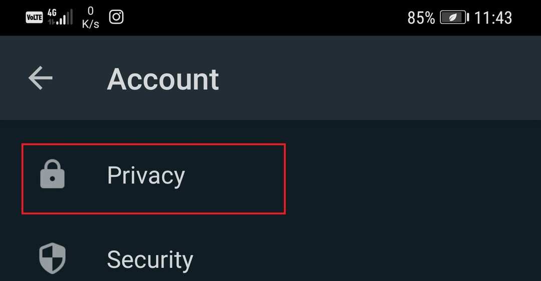 Android-account privacy-instellingen