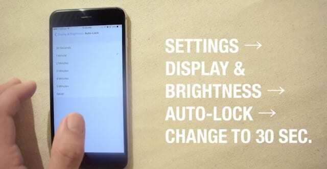 Cambiar la configuración de bloqueo automático en iOS 10, iPhone lento y problemas de batería con iOS 10