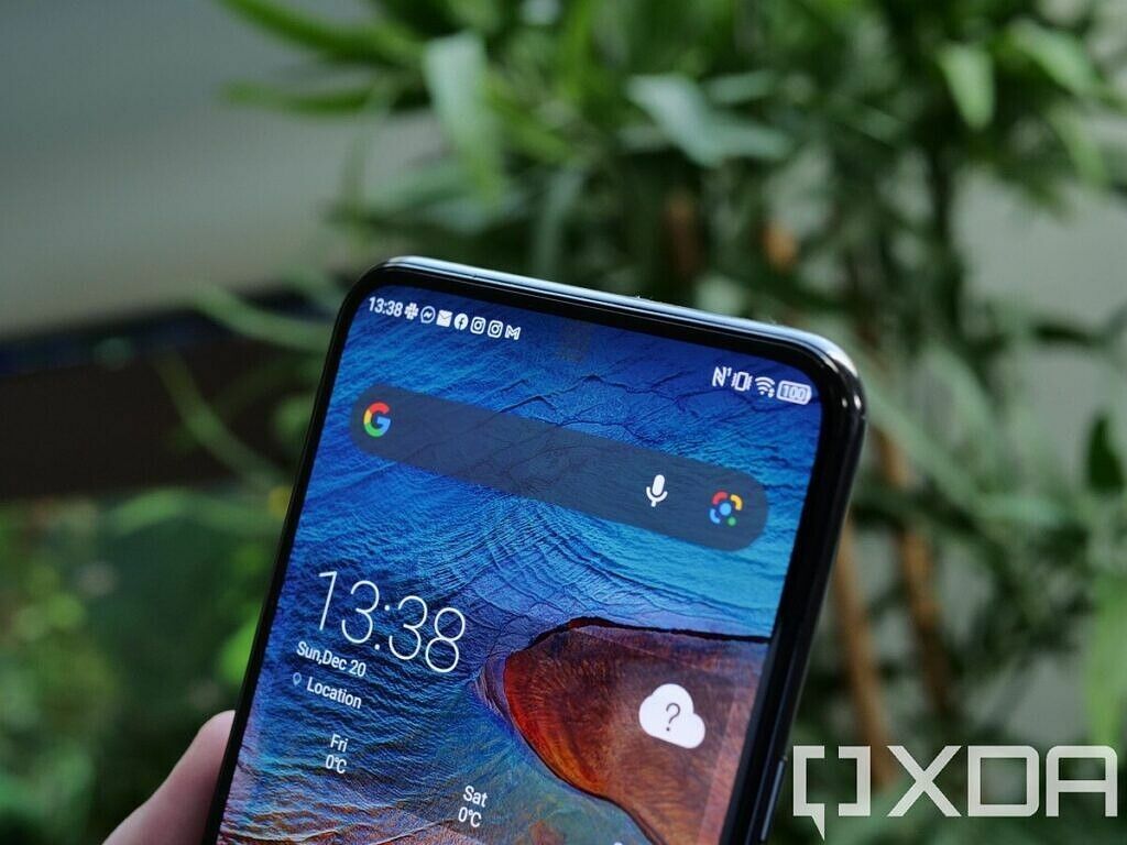 Forsiden af ​​ZTE Axon 20 5G