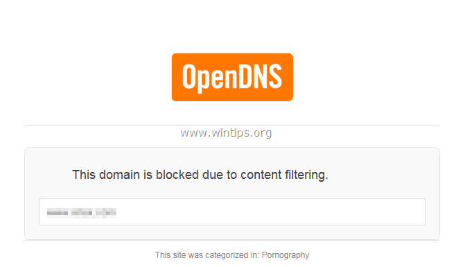 opendns Inhaltsfilterung