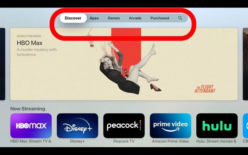 فئات تطبيقات Apple tv