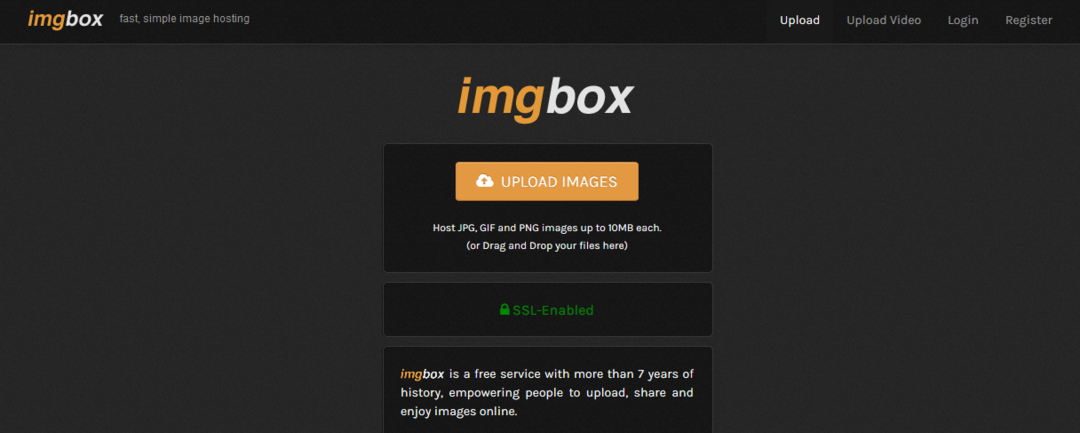 Απλός κεντρικός υπολογιστής εικόνας Imgbox - εναλλακτικές λύσεις Photobucket με κορυφαία βαθμολογία