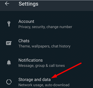 съхранение и данни WhatsApp