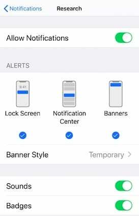 Permitir notificações de saúde e movimento no iPhone