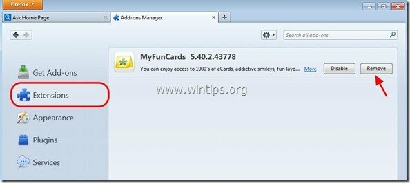 Remove-myfuncards-toolbar-firefox