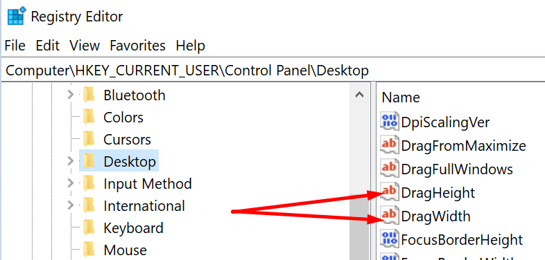 Arrastrar y soltar configuración de ancho de altura pc