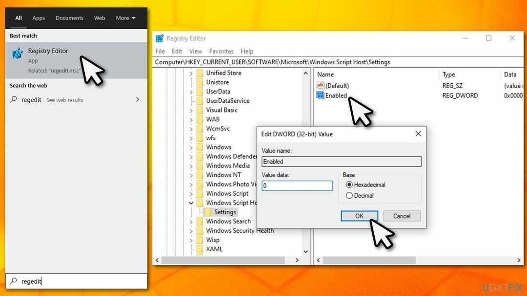 Deshabilitar el host de Windows Script