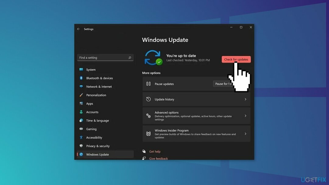 Suchen Sie nach Windows-Updates