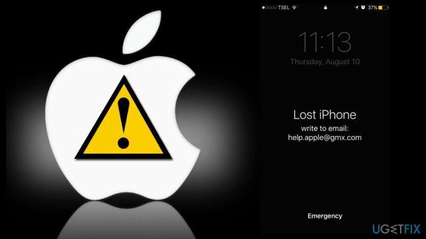 Ako odomknúť zariadenie Apple po útoku ransomware Help.apple@gmx.com