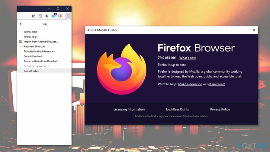 Aktualizujte Firefox