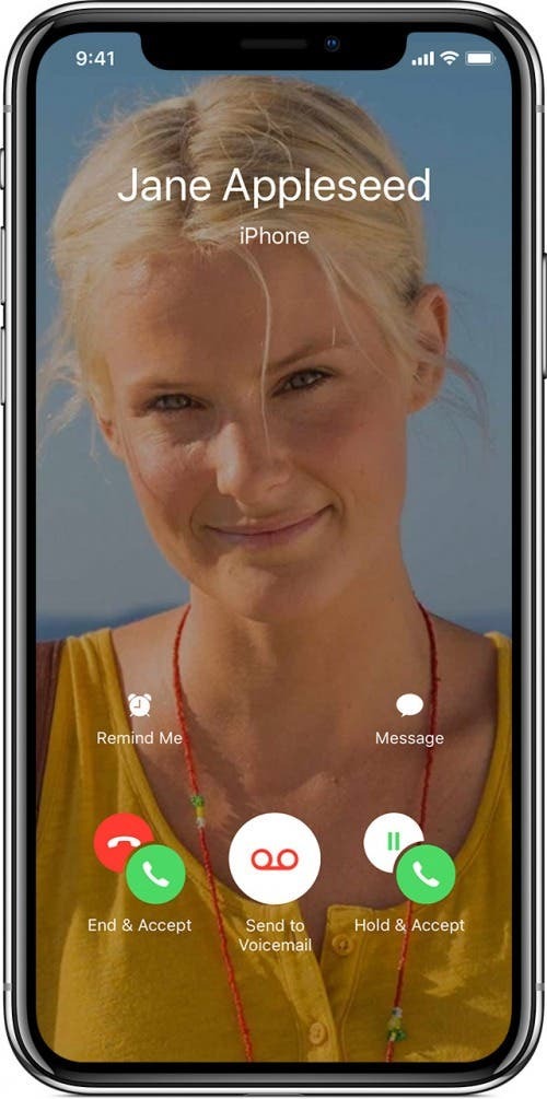 keskeytä facetime toista puhelua varten